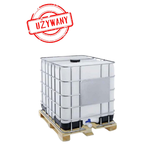 Zbiornik 1000L IBC, używany gat.1 (paleta drewno)
